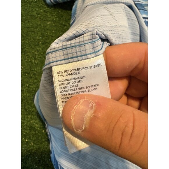 Tommy Bahama shirt mens XL blue white the bahama coast lighweight breathable 29 - Picture 6 of 11